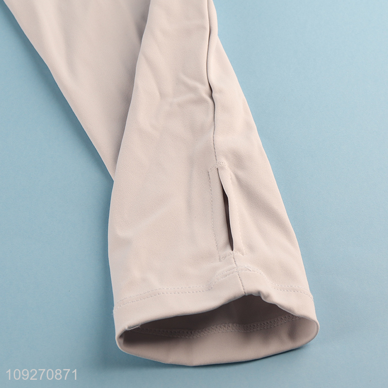 Hot Products Adjustable Front Zipper Built-In Chest Pad Sport Top