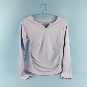 Factory Price Women Long Sleeve Close-Fitting Sports Wear