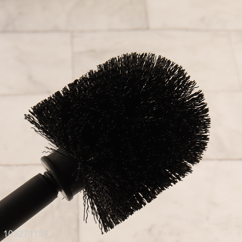 Yiwu market black bathroom accessories toilet brush for sale