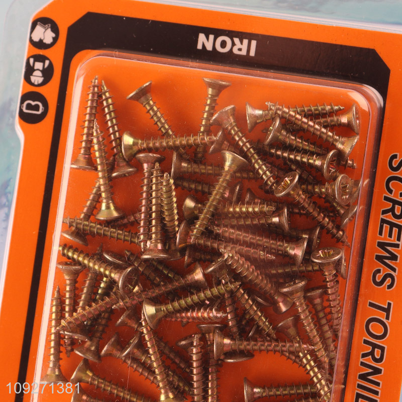 Factory price 75pcs iron screws tornillos iron nail for sale