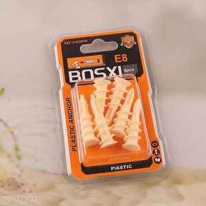 Factoy supply 6pcs plastic wall anchor for hardware accessories