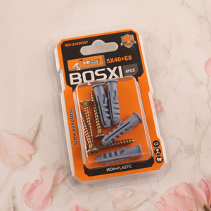 Top sale 4pcs self-tapping screws with plastic expansion screw tube