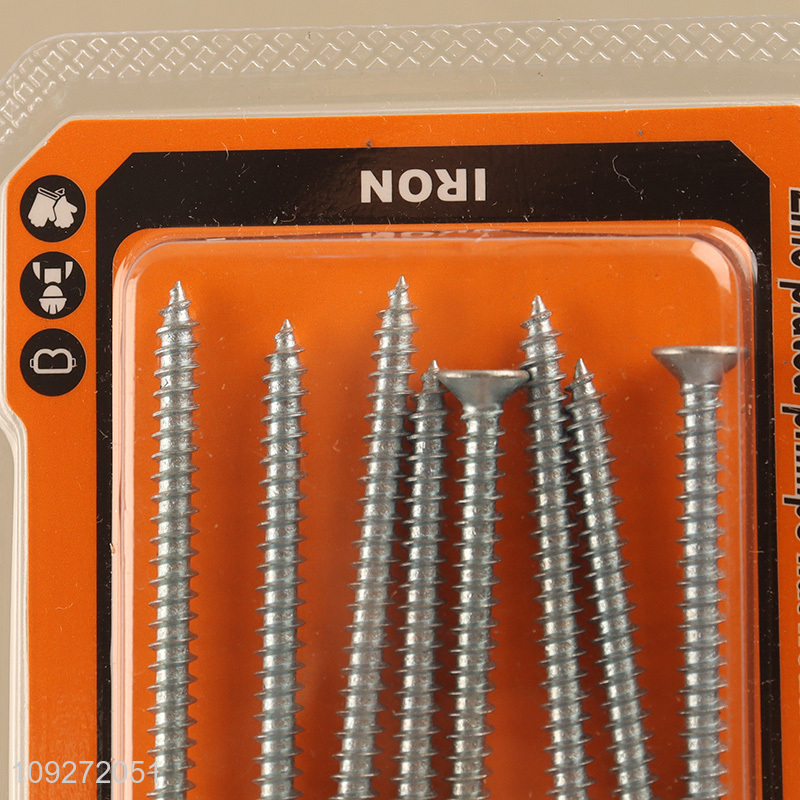 Good quality 4*50mm zinc-plated phillips flat head self-tapping screws