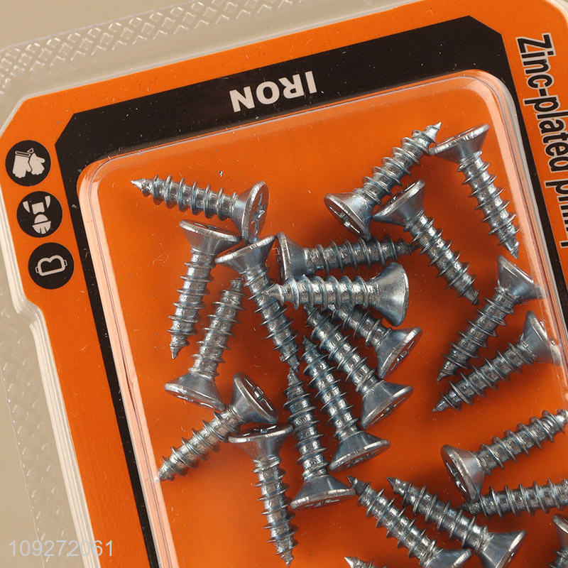 Top sale 4*16mm zinc-plated phillips flat head self-tapping screws