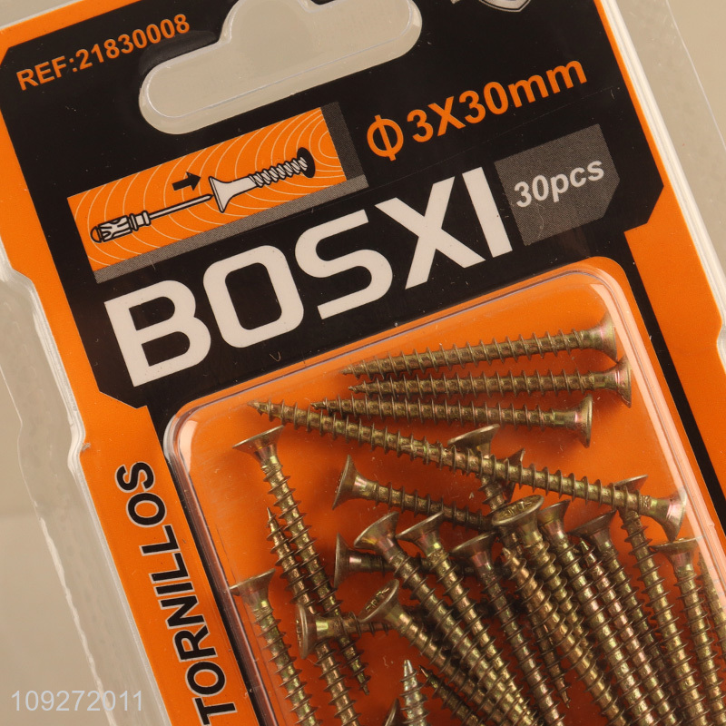 Best selling 30pcs hardware accessories screw tornillos self-tapping screws