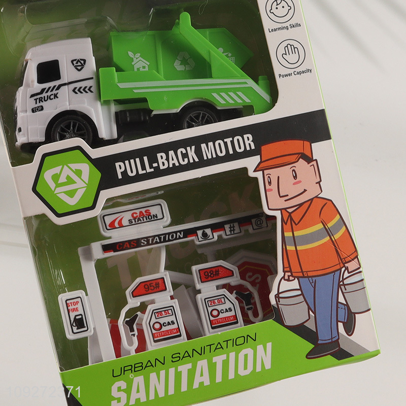 China supplier 4pcs diy children's toy pull back car set for sale