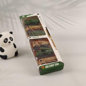 High quality children's toy pull back car set military car toys