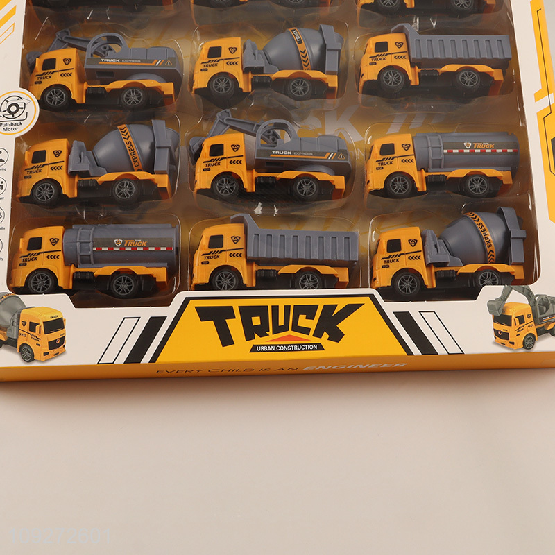 Low price engineer tuck children's toy pull back car set