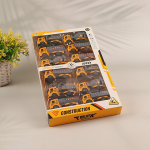 Top quality 12pcs children's toy pull back car set truck toy car