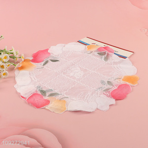 Hot products 2pcs polyester dinner mat place mat for tabletop decor