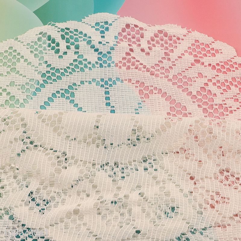 Yiwu market white polyester dinner mat placemat table mats