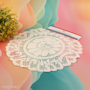 Yiwu market white polyester dinner mat <em>placemat</em> table mats