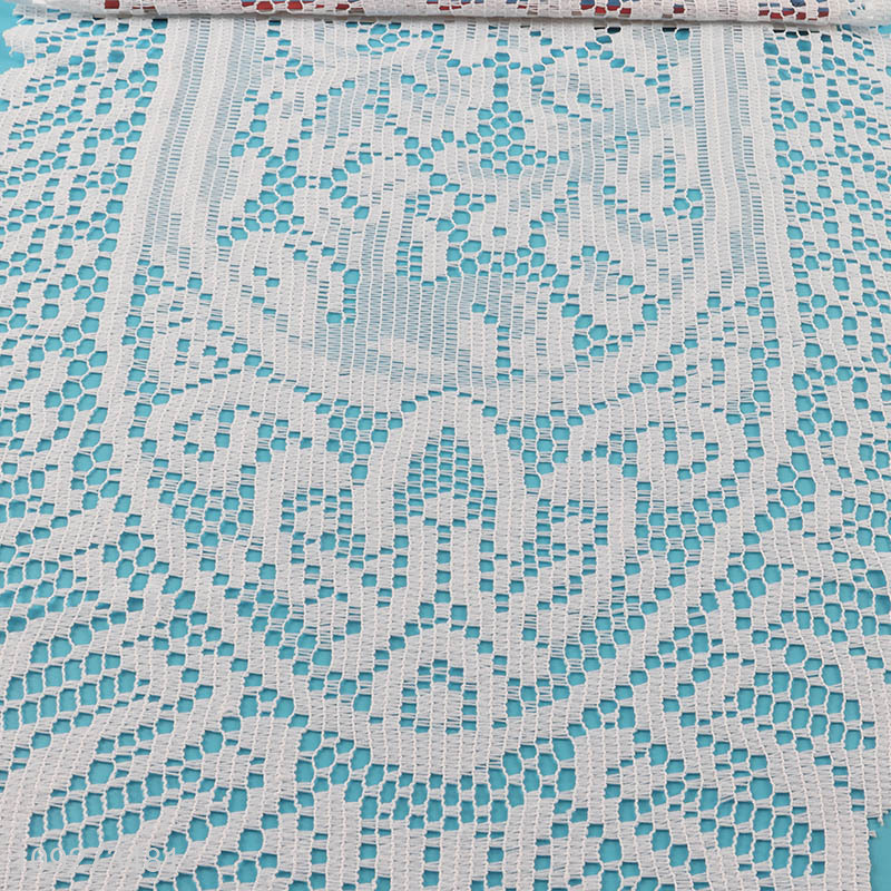 Top sale hollow polyester table runner table decoration for restaurant