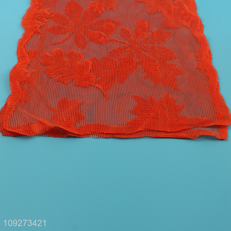 Popular products red polyester table runner table decoration