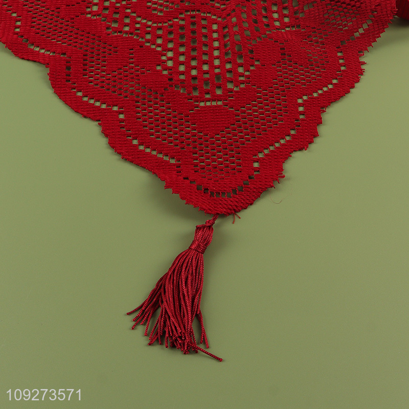 Popular products red table runner table decoration table flags for sale