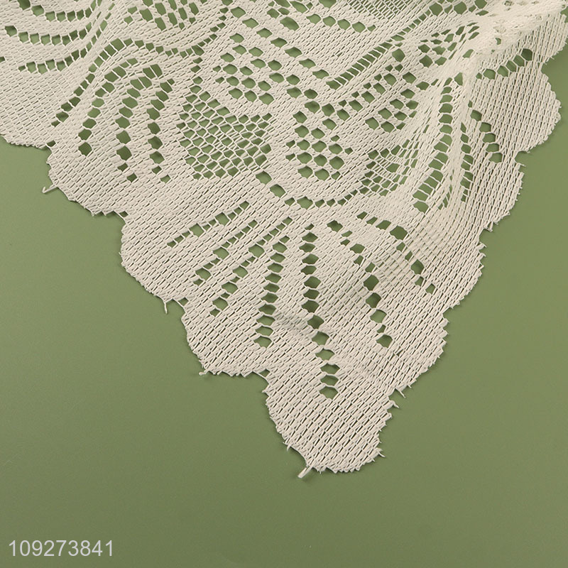 Hot products hollow polyester table cloth table decoration