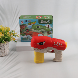 Good selling cartoon dinosaur children electric water gun toy