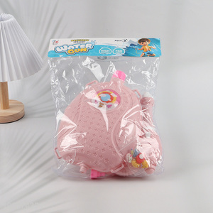 Popular products pink diy kids backpack water gun toy