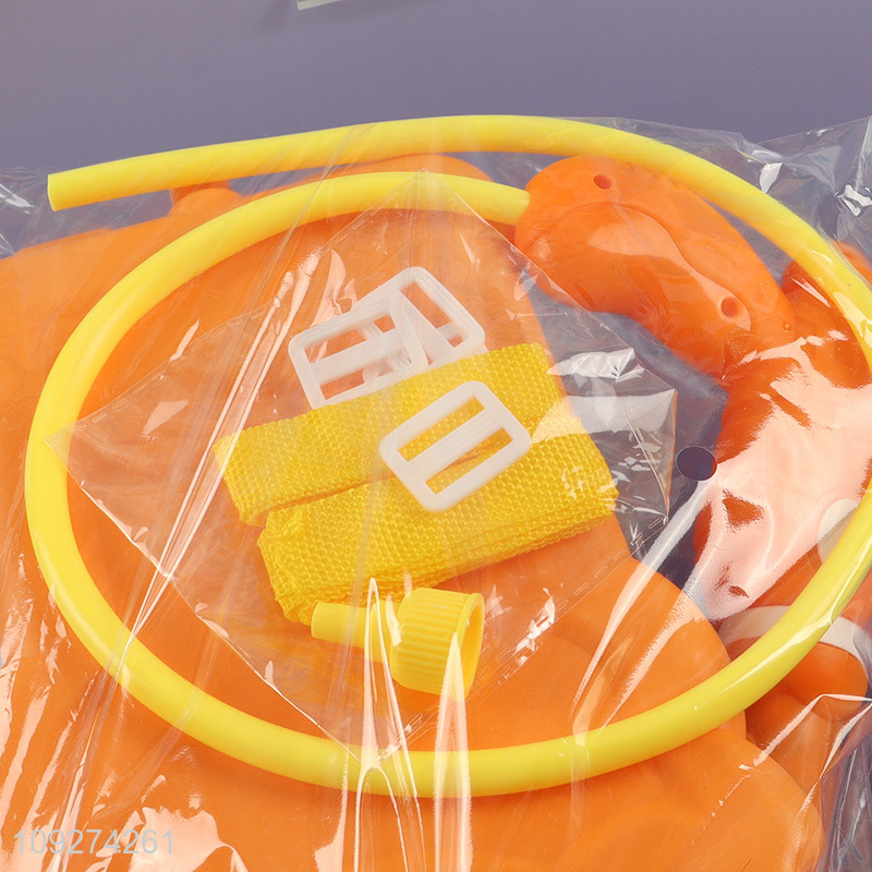 Top selling shooting games kids backpack water gun toy