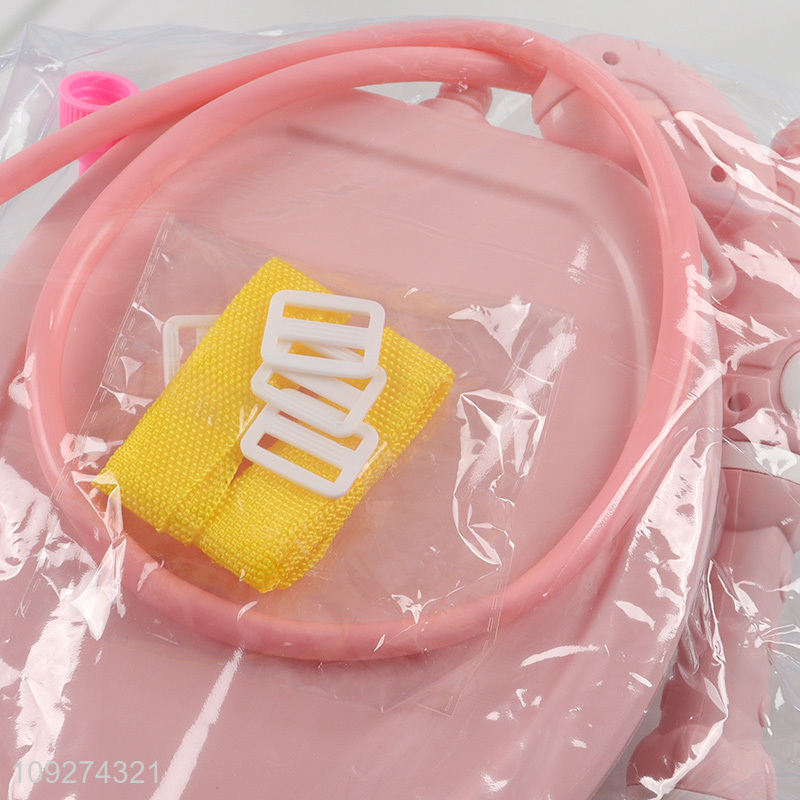 Popular products pink diy kids backpack water gun toy