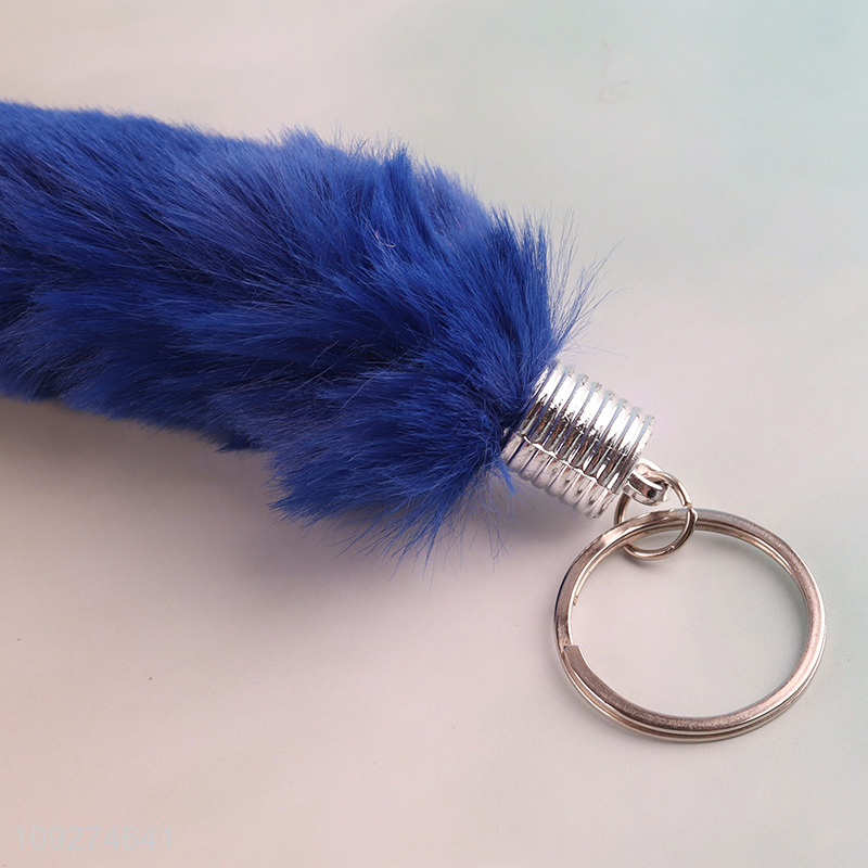 New arrival portable plush keychain key rings for gifts