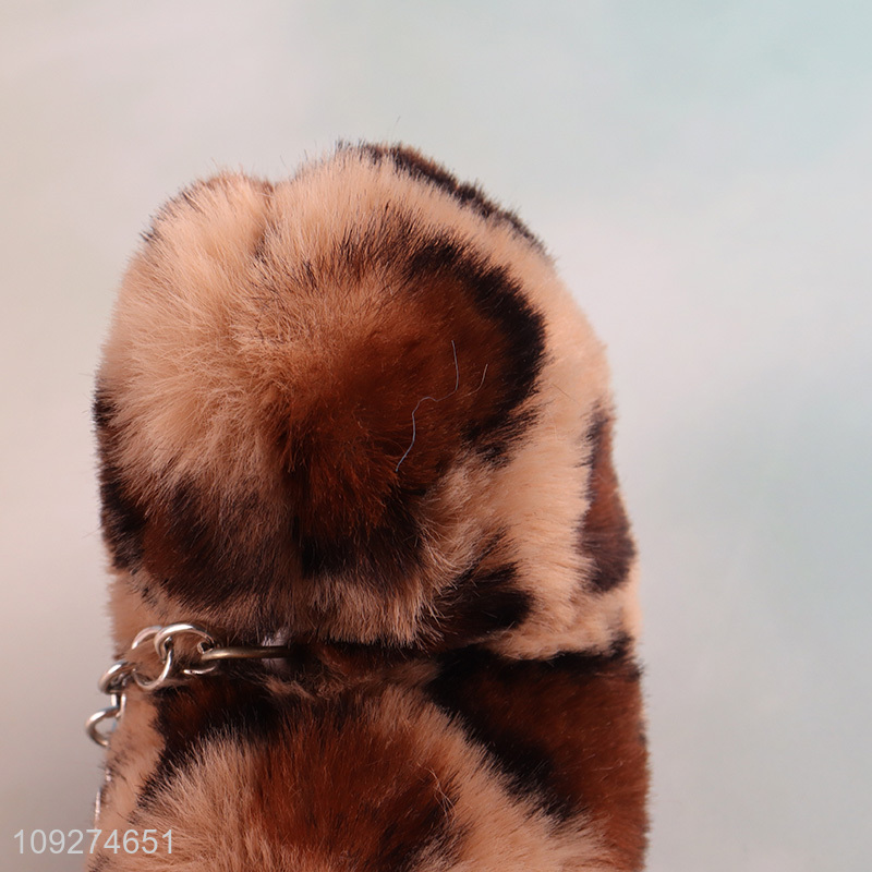 Good quality plush keychain key rings bag pendant