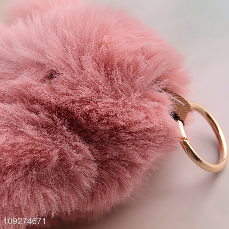 Top selling cartoon plush pendant keychain key rings