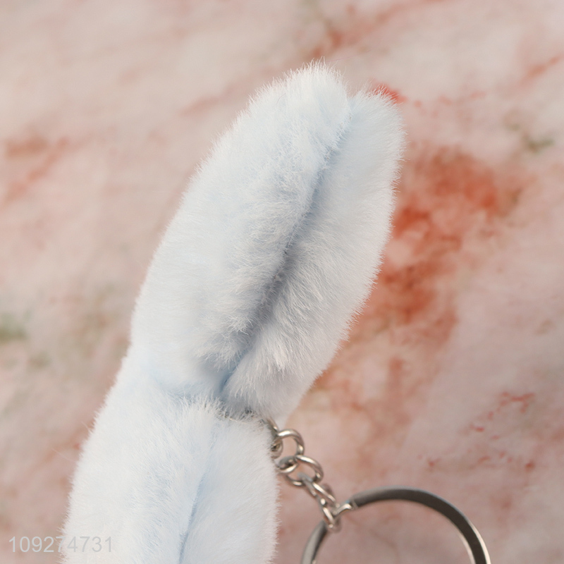 Online wholesale butterfly shape plush keychain key rings