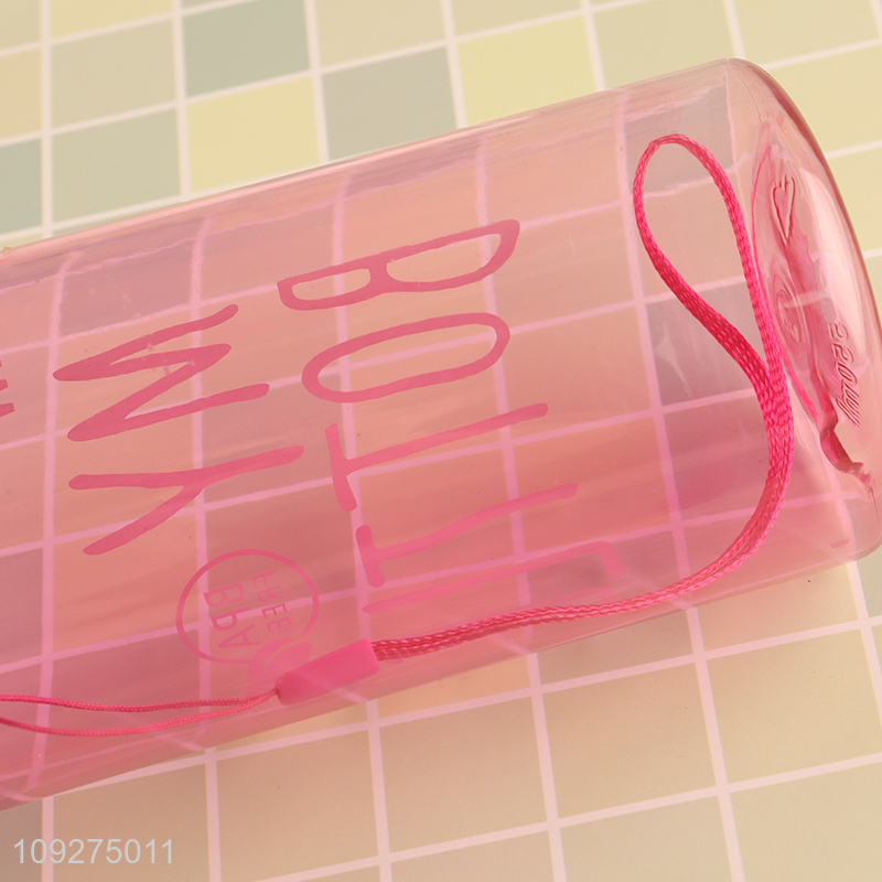 Low price clear portable water bottle drinking bottle