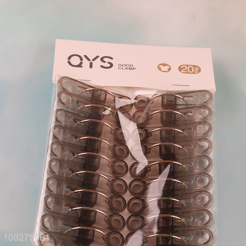 China factory 20pcs plastic clothes clips clothes pegs set