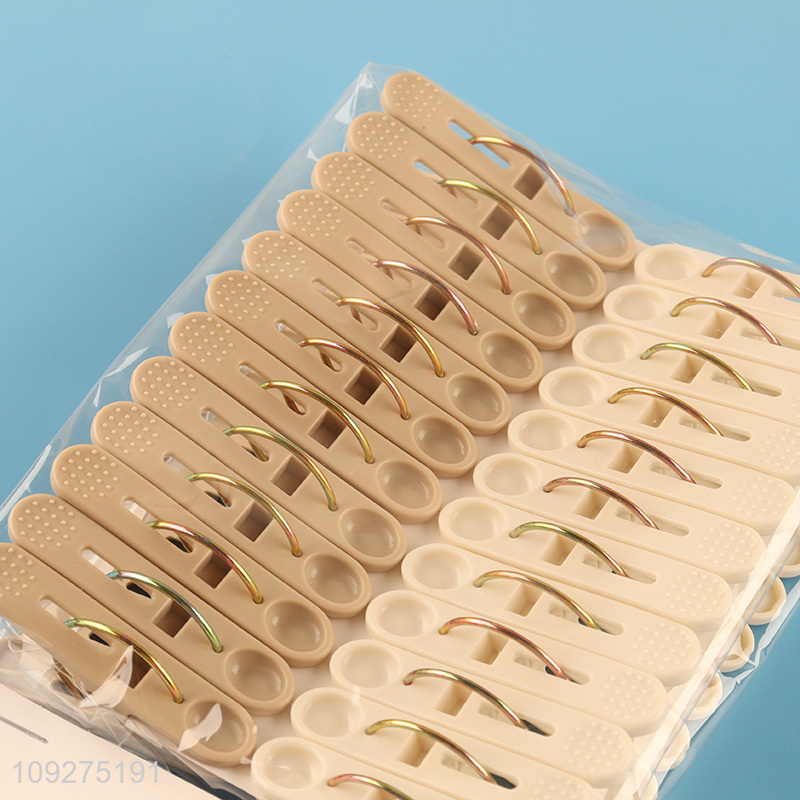 Hot products 24pcs plastic clothes clips clothes pegs for household
