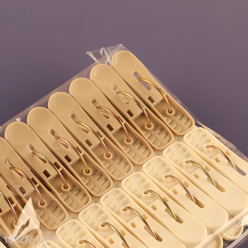 Factory supply 16pcs plastic clothes clips clothes pegs for household