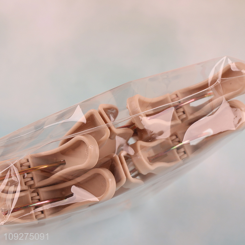 Hot selling 6pcs large plastic clothes clips clothes pegs quilt clip