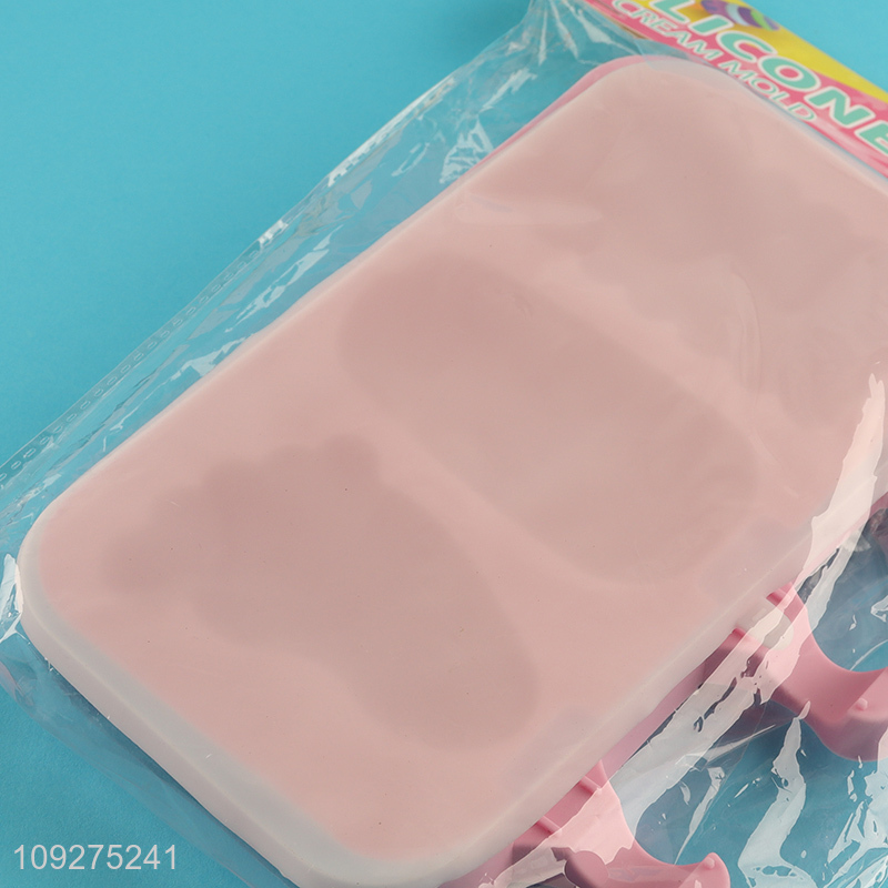 Hot selling silicone kitchen ice pop mold popsicle mold