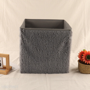Low price household non-woven fabric storage basket