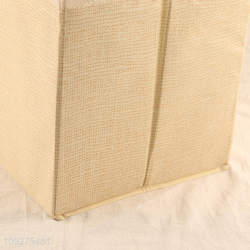 Factory supply non-woven fabric storage basket with handle