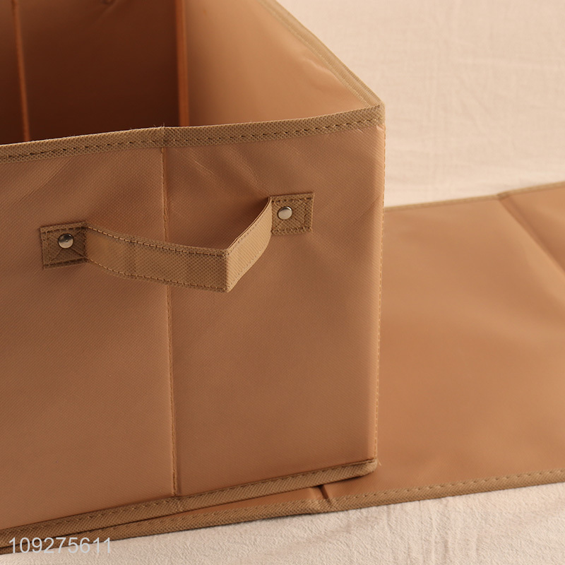 Hot products cartoon printed non-woven fabric storage basket