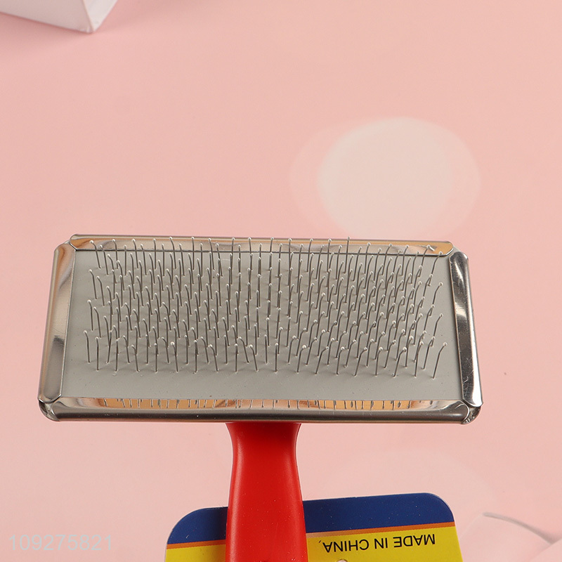 China supplier rectangle pet grooming comb pet brush for sale