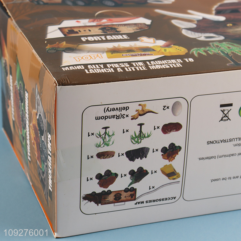 Hot products dinosaur truck transport kit with lights&music