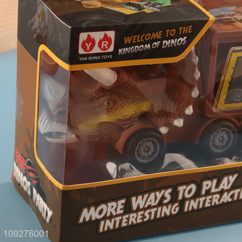 Hot products dinosaur truck transport kit with lights&music