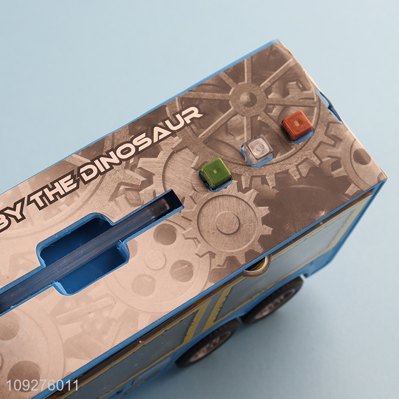 Factory supply children dinosaur truck transport kit with lights&music