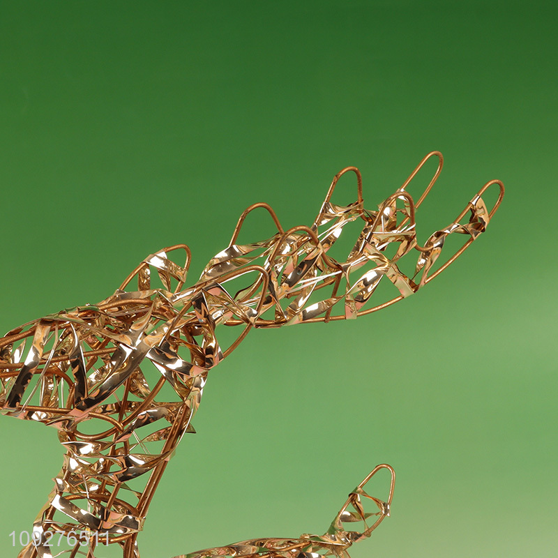 Low price iron art christmas elk decorative lights for sale