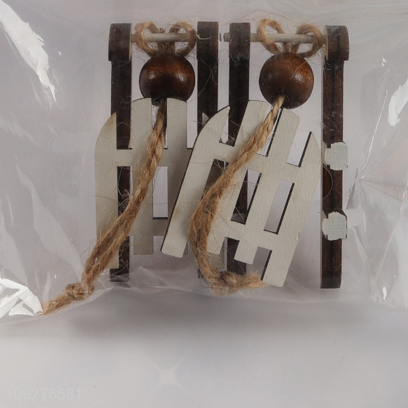 Popular products wooden christmas hanging ornament