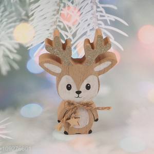 Good selling wooden christmas ornament decoration for tabletop