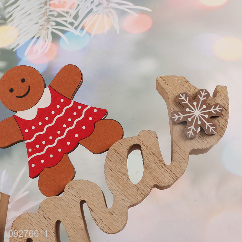 Top products wooden home decor christmas ornament decoration