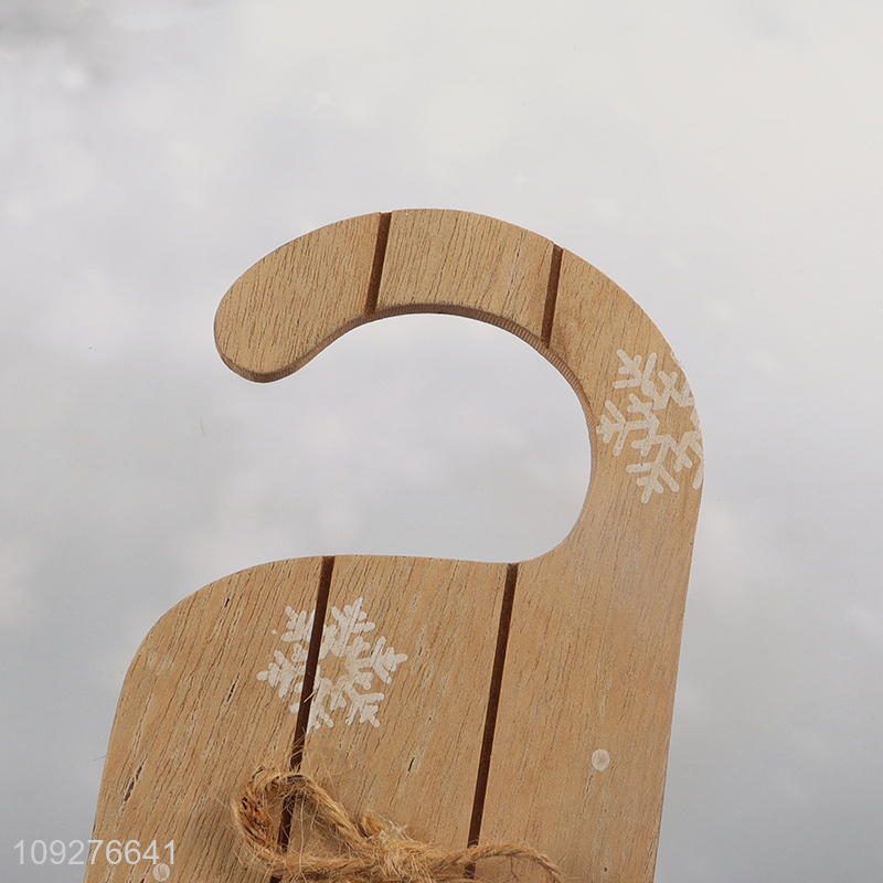Good quality wooden christmas decoration christmas hanging ornament