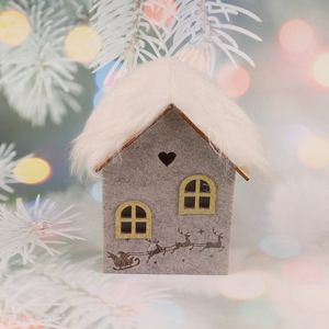 Low price house shape christmas ornament decoration