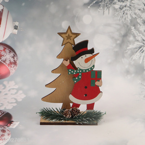 New arrival snowman wooden christmas ornament decoration