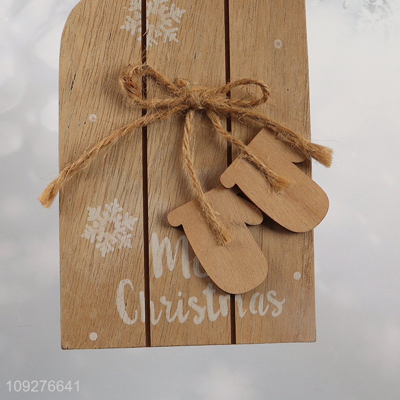 Good quality wooden christmas decoration christmas hanging ornament
