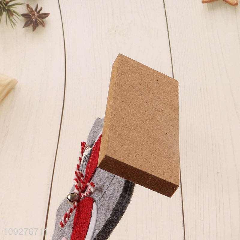 New product cartoon cat wooden christmas ornament decoration